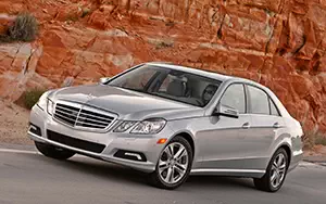 Обои автомобили Mercedes-Benz E550 Luxury US-spec - 2010